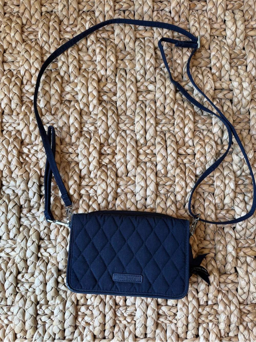 Vera Bradley Quilted Crossbody in Navy